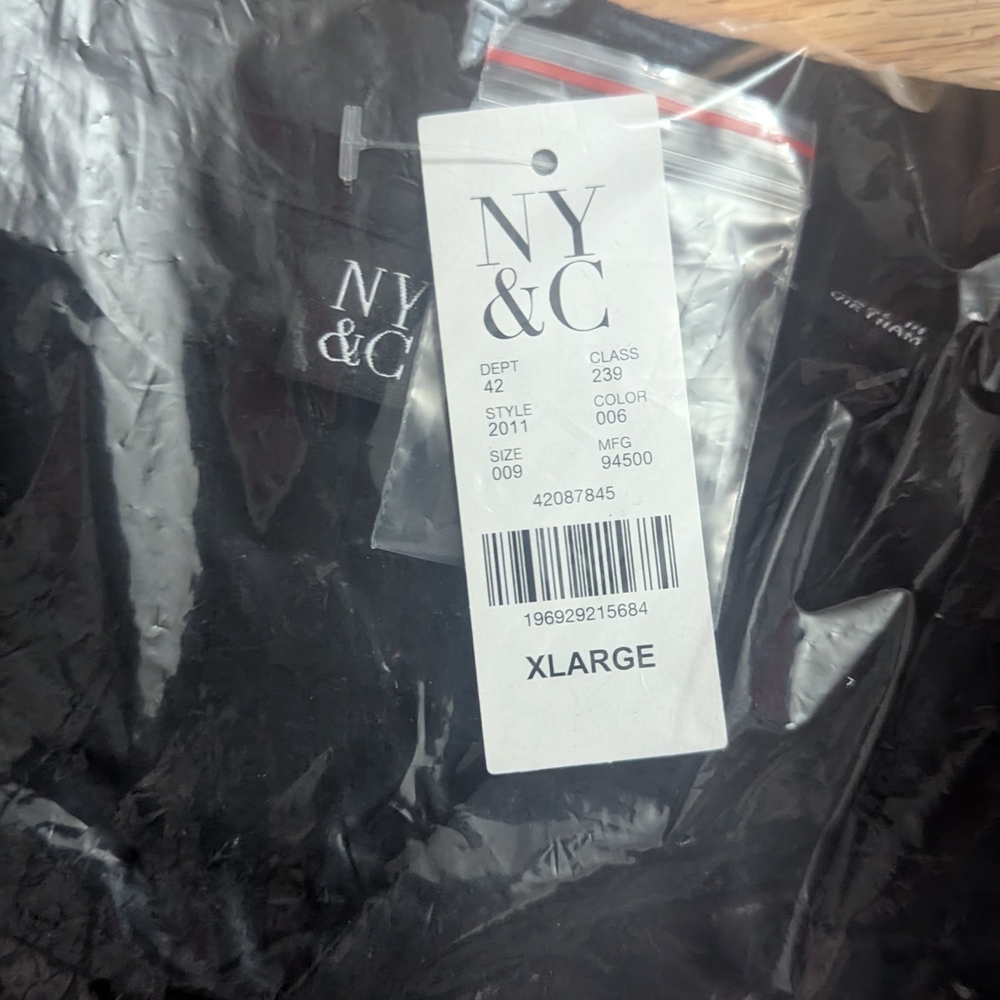 New York & Company Black Button Down Shirt